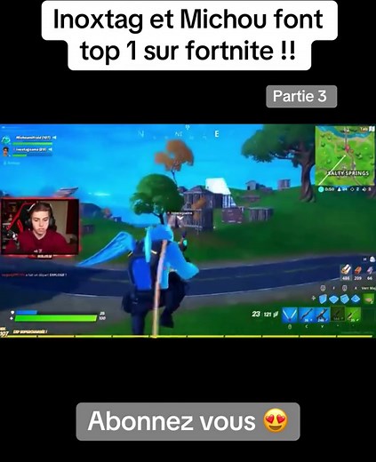 Inoxtag et Michou font top 1 sur fortnite !! #michou #inoxtag #fortnite