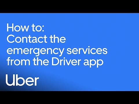 How to use the driver in-app emergency button | Uber