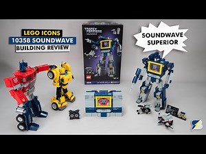 LEGO Icons 10358 Soundwave detailed building review – Is it better than Optimus Prime?