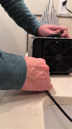 Actual usage of the ozone machine in our bathroom that I’ve been complaining about. #cleaning #cleantok #ozone #ozonemachine #ozonegenerator #vevorozonegenerator #badodors #odorremoval #smokeodor