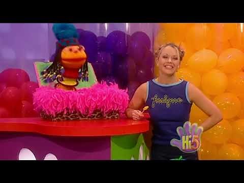 Hi-5 Kellie blowing bubbles