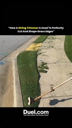 @lumathink on Instagram: "A man skillfully trims and shapes grass edges using a string trimmer, keeping the lawn neat and perfectly manicured. We do not own any of the content. All credit goes to the respective owners. No copyright infringement intended. #gardening #lawncare #landscaping #technology #didyouknow #fyp #innovation #veer_editex"