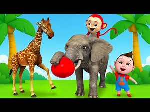 Khỉ Con Thông Minh - Tuyển Tập Bài Hát Thiếu Nhi Remix Hay Nhất - Hoạt Hình Về Chú Khỉ, Chú Voi,...
