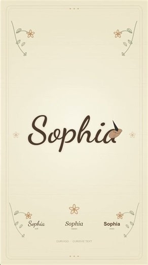 Sophia in Cursive | How to Write Sophia in Cursive