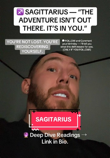 SAGITTARIUS ♐️ — YOU’RE NOT LOST. YOU’RE REDISCOVERING YOURSELF. #sagittarius #astrologyfacts #zodiacsigns #archers #stargazing