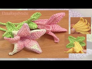 Crochet Bell Flower Part 2 of 2/Free Crochet Flower Patterns