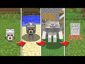 Minecraft EXTREME LIFE AS A WOLF MOD / BUILD SURVIVAL HOUSE DEFEND WEREWOLVES! Minecraft Mods