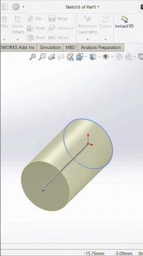 How to make a Cylinder in Solidworks step by step full video link in comments