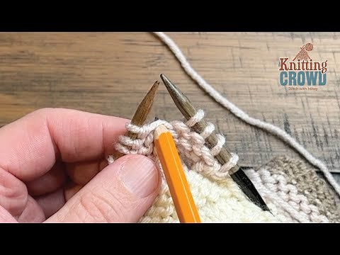 How to Knit Increase Make 1 (M1 in Patterns) - Leans Left