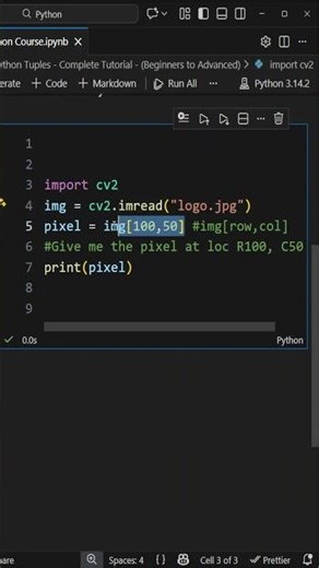 Access Any Pixel in Computer Vision #coding #python #computervision #artificialintelligence