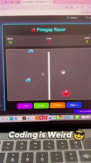 Car Game - HTML | CSS | Javascript 😎 #coding