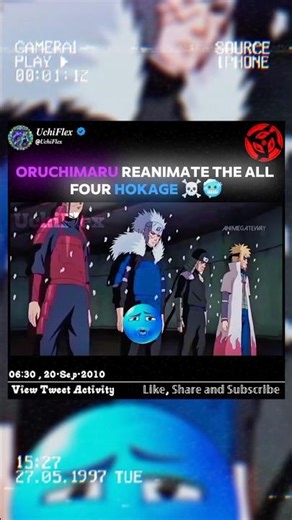 Oruchimaru Reanimate The All Four Hokage ☠️🥶 | UchiFlex