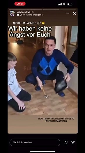 Reaktion auf die Sanktionen in Russland...