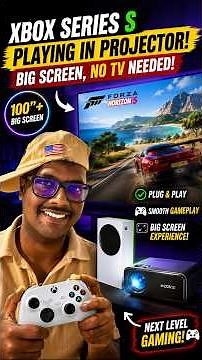 TV தேவையில்லை! Xbox Series S + Projector 🔥🎮
