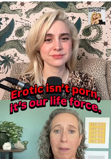 So many of us were taught to fear our own desire. This conversation is about reclaiming it…gently, safely, and on your terms. 🎧 Full Video & Podcast Episode of EmotionAL Support out now with Darshana Avila ✨ #EroticEnergy #SomaticHealing #FemalePleasure #Embodiment @darshanaavila