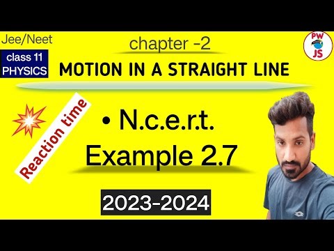 ncert example 2.7 class 11 physics chapter 2