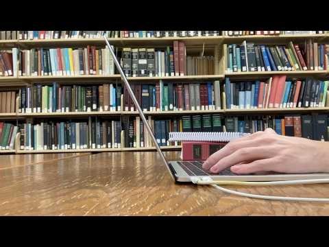 90+ Minutes of Relaxing Typing Sounds with Cozy Library Ambience!