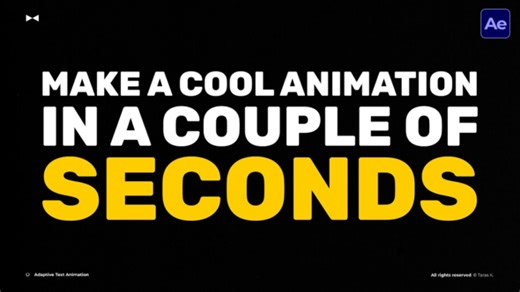 Adaptive Text Animation \ AE