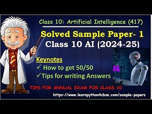 Sample Paper Class 10 AI | Sample Paper Class 10 AI 2024-25