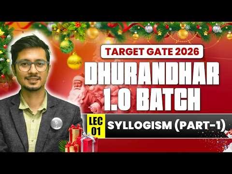 Syllogism (Part-1) | Dhurandhar 1.0 Batch | Target GATE 2026 | Lec 01 | IFAS