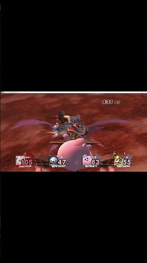 Jigglypuff and Meta Knight vs Kirby and King Dedede