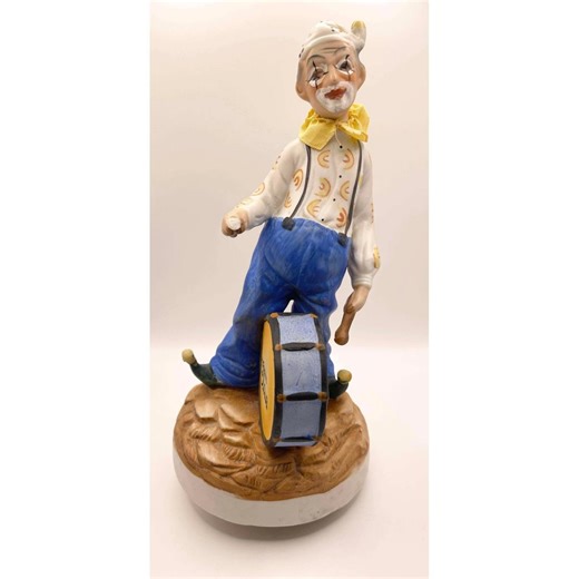 Vintage Clown Music Box Figurine Drum "jt Club" Made in Taiwan 1980s Decor - Etsy