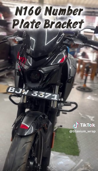 N160 Number Plate Bracket for Custom Modifications