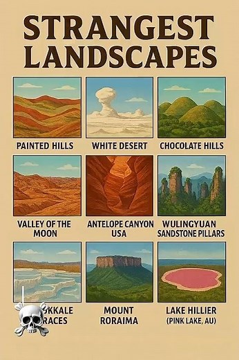 STRANGEST LANDSCAPES on Earth 🌍 | Unreal Natural Wonders You Won’t Believe! #lorethra