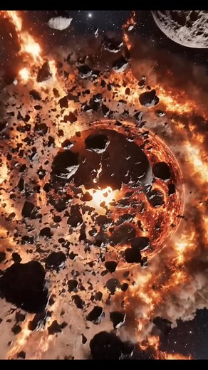 35K views · 919 reactions | Witness the awesome, terrifying power of the cosmos. A visual journey through a cataclysmic impact, where worlds are shattered and new ones are potentially born from the debris. The universe is truly a place of violent and breathtaking beauty. #space #galaxy #StarsEverywhere #NASA #fblifestyle | Universe Wonders | Facebook
