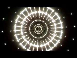 Abstract Glowing Light Tunnel Background 4K
