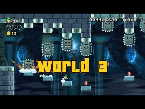 🟢New Super Luigi U Delux - Frosted Glacier Gameplay (All Levels)🟢 (No Commentary)