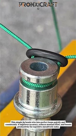 DIY Wire Bending Tool Using Simple Jig | Fast & Precise Metal Loop Maker #satisfying #tricks