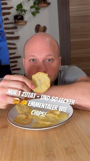 Only 1 ingredient – ​​and SO delicious 🤯🧀 Emmental cheese like chips!