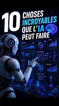 10 choses que l'intelligence artificielle fait déjà aujourd'hui