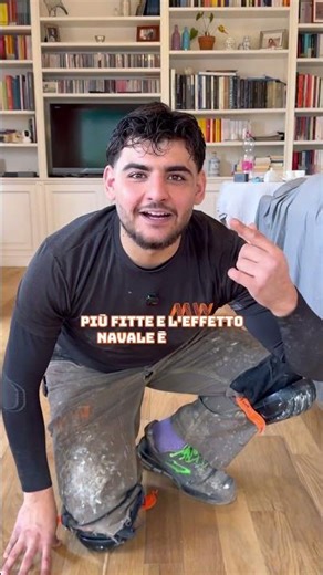 Questa non è la classica tolda di nave 🚢 La cliente voleva un effetto raffinato ma non banale. Miss