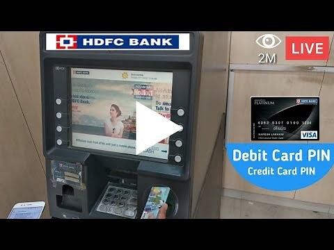 How to Set HDFC ATM debit card PIN |LIVE 🔴, Set HDFC New ATM Card PIN