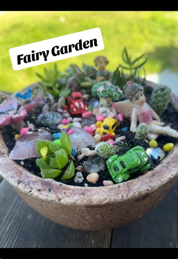 Fairy Garden making with our little girl. Thank you Ladybug Succulents for this beautiful kit 😍 #mumtok #mumhack #mumtips #mumsoftiktok #fairygarden #fairygardendiys #fairygardens #fairy #garden #gardening #ladybugsucculents