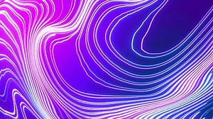 Futurestic technology line animation. Dynamic neon waves in purple and blue creating a vibrant abstract background.