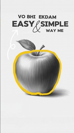 Draw an apple outline like a pro 🍎 | #shorts #appledrawing #yt_shorts