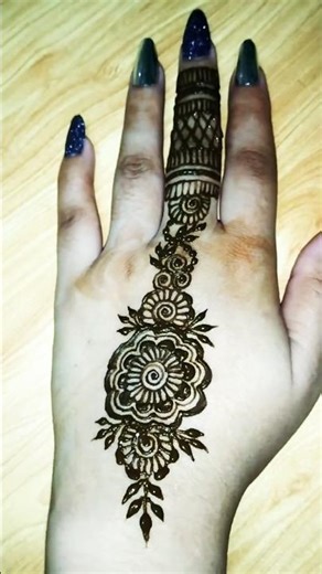 Latest Simple Back Hand Mehndi Design | Easy Mehndi Tutorial for Beginners | #pakeeza #mehndi