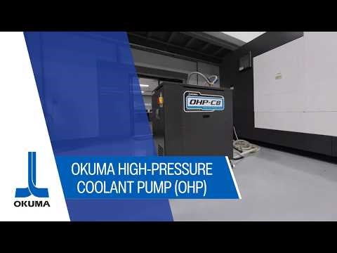 Explore the Okuma High-Pressure Coolant Pump (OHP)