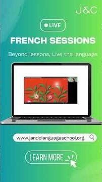 LIVE French Sessions | Speak & Learn French with J&C Language School