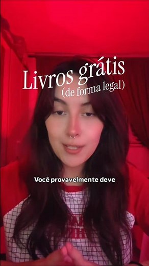 Quer ler livros grátis? 📚 Você não precisa gastar dinheiro pra ler. #booktube