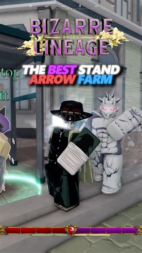 The Best Way To Farm Arrows In Bizarre Lineage #bizarrelineage #jojo #roblox #robloxfyp