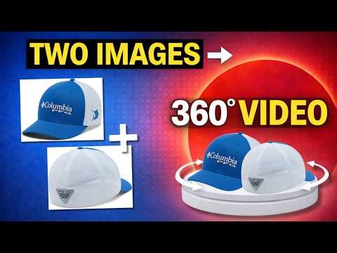 360° Product Videos With Just 2 Images Using Freepik AI
