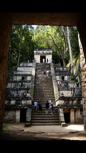 Interior Templo Maya Kukulcán