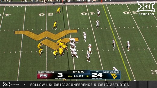 Heck of a season opener👏👏 Robert Morris vs. West Virginia🎬 #Big12FB | WVU Football | Big 12 Conference