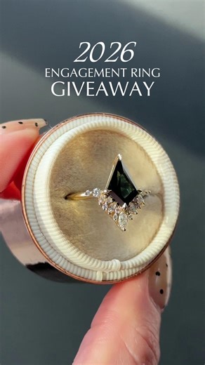 ✨ New Year, New Ring! ✨ THIS IS THE OFFICIAL GIVEAWAY ENTRY POST We’re ringing in 2026 with something extra special 💍 Introducing our new Aubrey setting — and yes, you could win it. 💚 Win this stunning 1.87 carat Kite-Cut Teal Australian Sapphire Engagement Ring💚 This giveaway is open for one week only and closes Monday, January 19th at 11:59pm PST. The winner will be announced Wednesday, January 21st at 10am PST 🎉 Good luck — and happy entering! ✨ HOW TO ENTER ✨ 1. Follow us on the platform