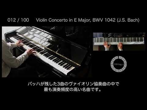 012 / 100 Violin Concerto in E Major, BWV 1042 (J.S. Bach) 【ぶんぶんぶん変奏曲】