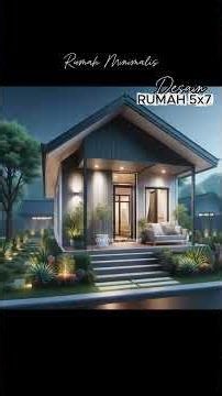 Desain Rumah Minimalis 5x7 Nyaman,..